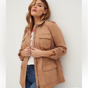 NWT! 2X, 2, 18-20 Torrid Twill Essential Anorak